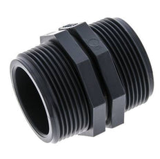 Mamelon double G1 1/2'' Polypropylène (pp) 10bar (140.5psi) FDA 54mm Hex