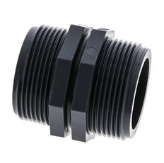 Mamelon double G1 1/2'' Polypropylène (pp) 10bar (140.5psi) FDA 54mm Hex