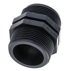 Mamelon double G1 1/2'' Polypropylène (pp) 10bar (140.5psi) FDA 54mm Hex