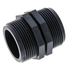 Mamelon double G1 1/2'' Polypropylène (pp) 10bar (140.5psi) FDA 54mm Hex