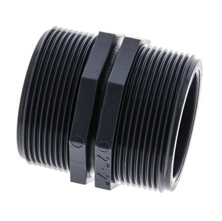 Embout double G2'' Polypropylène (pp) 10bar (140.5psi) FDA 64mm Hex