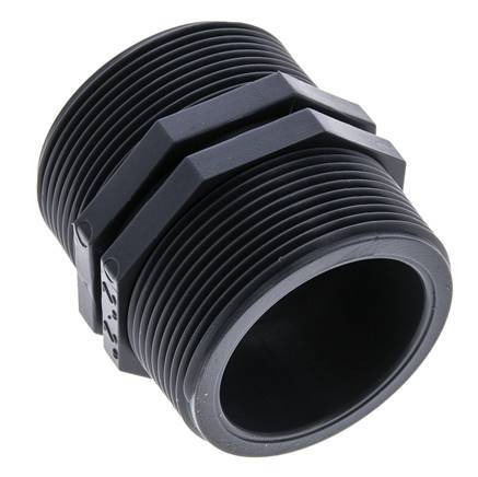 Embout double G2'' Polypropylène (pp) 10bar (140.5psi) FDA 64mm Hex