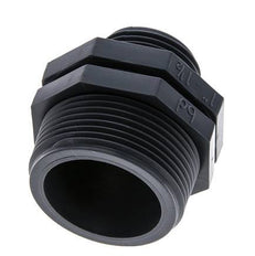 Mamelon double réducteur G1'' x G1 1/2'' Polypropylène (pp) 10bar (140.5psi) FDA 54mm Hex