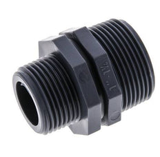 Mamelon double réducteur G1'' x G1 1/4'' Polypropylène (pp) 10bar (140.5psi) FDA 46mm Hex