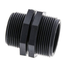 Reducing Double Nipple G1 1/4'' x G1 1/2'' Polypropylene (pp) 10bar (140.5psi) FDA 54mm Hex
