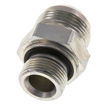 JIC Double Nipple G3/4'' x UN 1-5/16''-12 Acier NBR 170bar (2388.5psi)