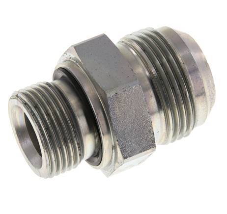 JIC Double Nipple G3/4'' x UN 1-5/16''-12 Acier NBR 170bar (2388.5psi)