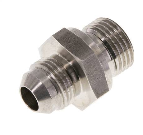 JIC Double Nipple G1/2'' x UNF 3/4''-16 Acier inoxydable FKM 275bar (3863.75psi)