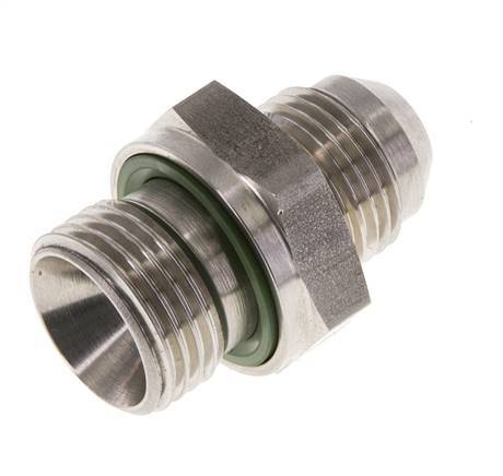 JIC Double Nipple G1/2'' x UNF 3/4''-16 Acier inoxydable FKM 275bar (3863.75psi)
