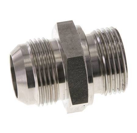 JIC Double Nipple G1'' x UN 1-5/16''-12 Acier inoxydable FKM 170bar (2388.5psi)