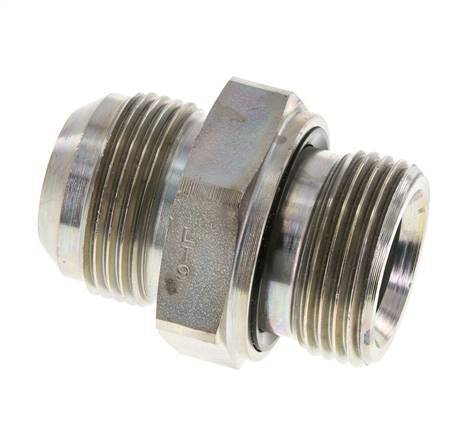JIC Double Nipple G1'' x UN 1-5/16''-12 Acier NBR 170bar (2388.5psi)