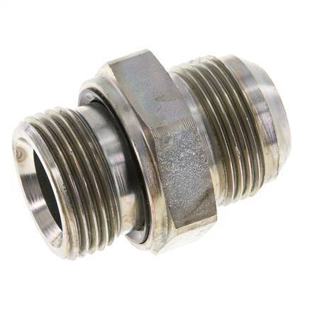 JIC Double Nipple G1'' x UN 1-5/16''-12 Acier NBR 170bar (2388.5psi)