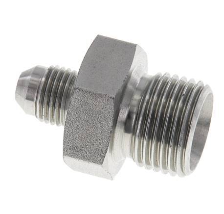 JIC Double Nipple G1/2'' x UNF 1/2''-20 Acier NBR 275bar (3863.75psi)