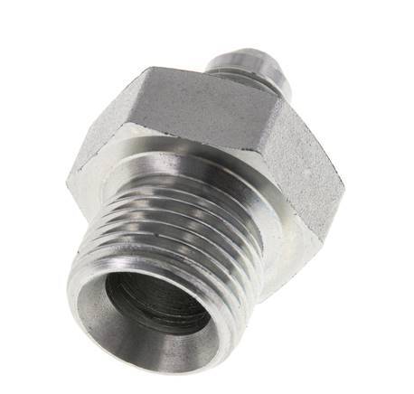 JIC Double Nipple G1/2'' x UNF 1/2''-20 Acier NBR 275bar (3863.75psi)