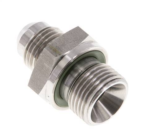 JIC Double Nipple G3/8'' x UNF 9/16''-18 Stainless Steel FKM 275bar (3863.75psi)