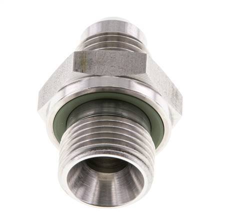 JIC Double Nipple G3/8'' x UNF 9/16''-18 Acier inoxydable FKM 275bar (3863.75psi)