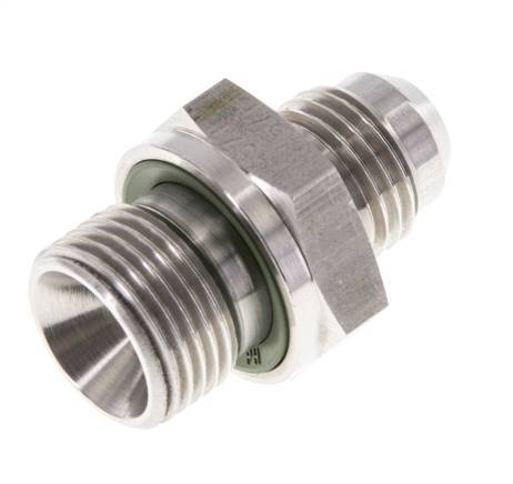 JIC Double Nipple G3/8'' x UNF 9/16''-18 Acier inoxydable FKM 275bar (3863.75psi)