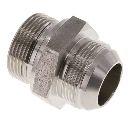JIC Double Nipple G1 1/4'' x UN 1-5/8''-12 Acier inoxydable FKM 140bar (1967.0psi)