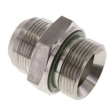 JIC Double Nipple G1 1/4'' x UN 1-5/8''-12 Acier inoxydable FKM 140bar (1967.0psi)