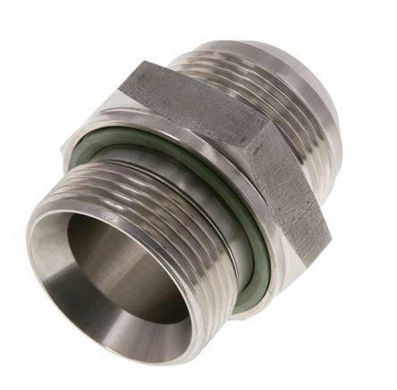 JIC Double Nipple G1 1/4'' x UN 1-5/8''-12 Acier inoxydable FKM 140bar (1967.0psi)