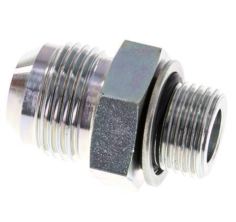 JIC Double Nipple G1/2'' x UN 1-1/16''-12 Steel NBR 210bar (2950.5psi)