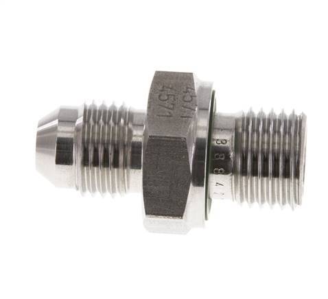 JIC Double Nipple G1/4'' x UNF 1/2''-20 Stainless Steel FKM 275bar (3863.75psi)