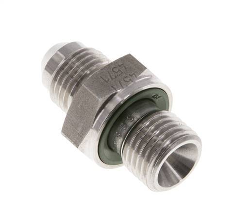JIC Double Nipple G1/4'' x UNF 1/2''-20 Stainless Steel FKM 275bar (3863.75psi)