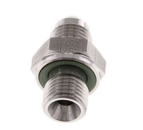 JIC Double Nipple G1/4'' x UNF 1/2''-20 Acier inoxydable FKM 275bar (3863.75psi)