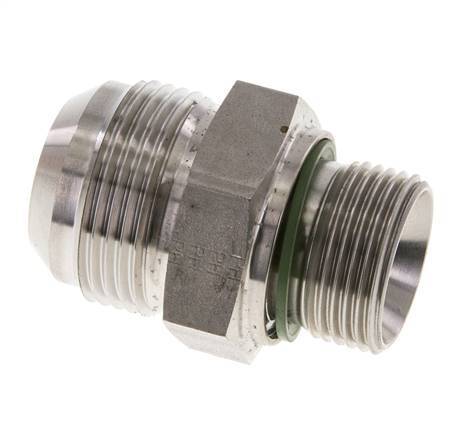 JIC Double Nipple G3/4'' x UN 1-5/16''-12 Acier inoxydable FKM 170bar (2388.5psi)