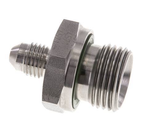 JIC Double Nipple G1/2'' x UNF 7/16''-20 Acier inoxydable FKM 310bar (4355.5psi)