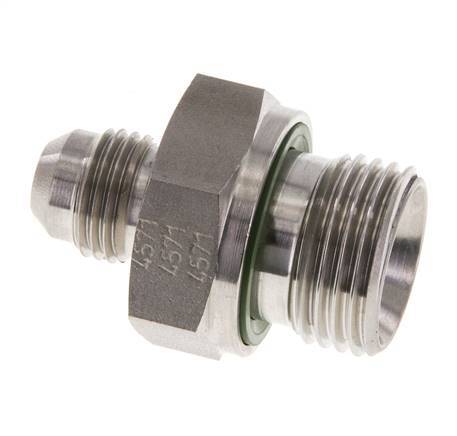 JIC Double Nipple G1/2'' x UNF 9/16''-18 Acier inoxydable FKM 275bar (3863.75psi)