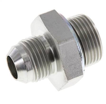 JIC Double Nipple G3/4'' x UNF 7/8''-14 Acier NBR 210bar (2950.5psi)
