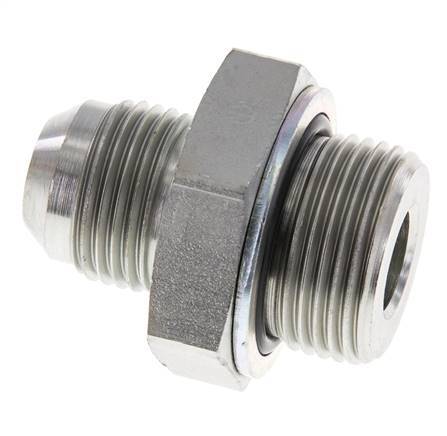 JIC Double Nipple G3/4'' x UNF 7/8''-14 Acier NBR 210bar (2950.5psi)