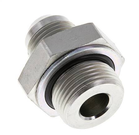 JIC Double Nipple G3/4'' x UNF 7/8''-14 Acier NBR 210bar (2950.5psi)