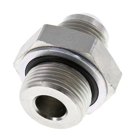 JIC Double Nipple G3/4'' x UNF 7/8''-14 Acier NBR 210bar (2950.5psi)