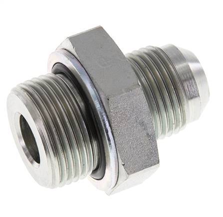 JIC Double Nipple G3/4'' x UNF 7/8''-14 Acier NBR 210bar (2950.5psi)