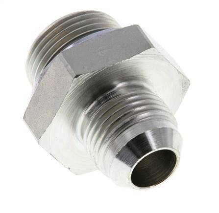 JIC Double Nipple G3/4'' x UNF 7/8''-14 Acier NBR 210bar (2950.5psi)