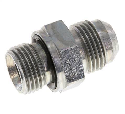 JIC Double Nipple G1/2'' x UNF 7/8''-14 Steel NBR 210bar (2950.5psi) [2 Pieces]