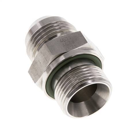 JIC Double Nipple G3/4'' x UN 1-1/16''-12 Acier inoxydable FKM 210bar (2950.5psi)