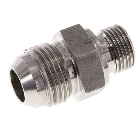 JIC Double Nipple G3/8'' x UNF 7/8''-14 Acier inoxydable FKM 210bar (2950.5psi)