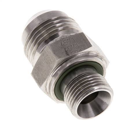 JIC Double Nipple G3/8'' x UNF 7/8''-14 Acier inoxydable FKM 210bar (2950.5psi)