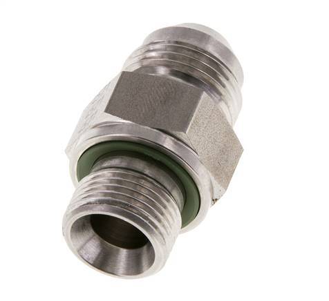 JIC Double Nipple G3/8'' x UNF 3/4''-16 Acier inoxydable FKM 275bar (3863.75psi)