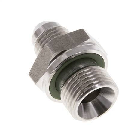 JIC Double Nipple G3/8'' x UNF 1/2''-20 Acier inoxydable FKM 275bar (3863.75psi)