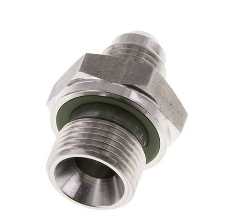 JIC Double Nipple G3/8'' x UNF 1/2''-20 Acier inoxydable FKM 275bar (3863.75psi)