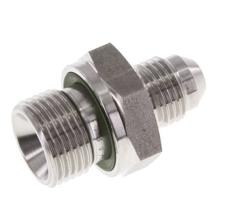 JIC Double Nipple G3/8'' x UNF 1/2''-20 Acier inoxydable FKM 275bar (3863.75psi)