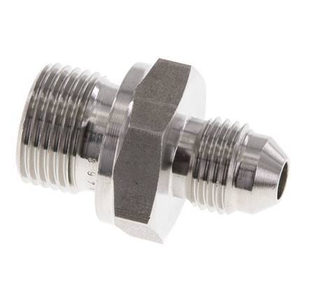 JIC Double Nipple G3/8'' x UNF 1/2''-20 Acier inoxydable FKM 275bar (3863.75psi)