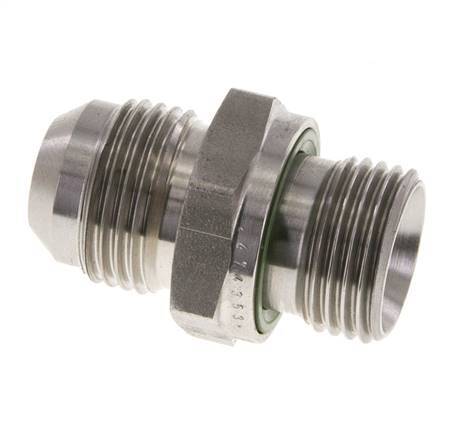 JIC Double Nipple G1/2'' x UNF 7/8''-14 Acier inoxydable FKM 210bar (2950.5psi)