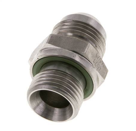 JIC Double Nipple G1/2'' x UNF 7/8''-14 Acier inoxydable FKM 210bar (2950.5psi)