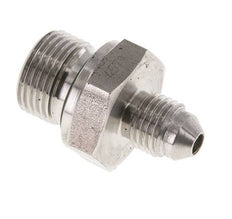 JIC Double Nipple G3/8'' x UNF 7/16''-20 Stainless Steel FKM 310bar (4355.5psi)