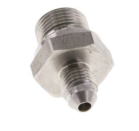 JIC Double Nipple G3/8'' x UNF 7/16''-20 Stainless Steel FKM 310bar (4355.5psi)